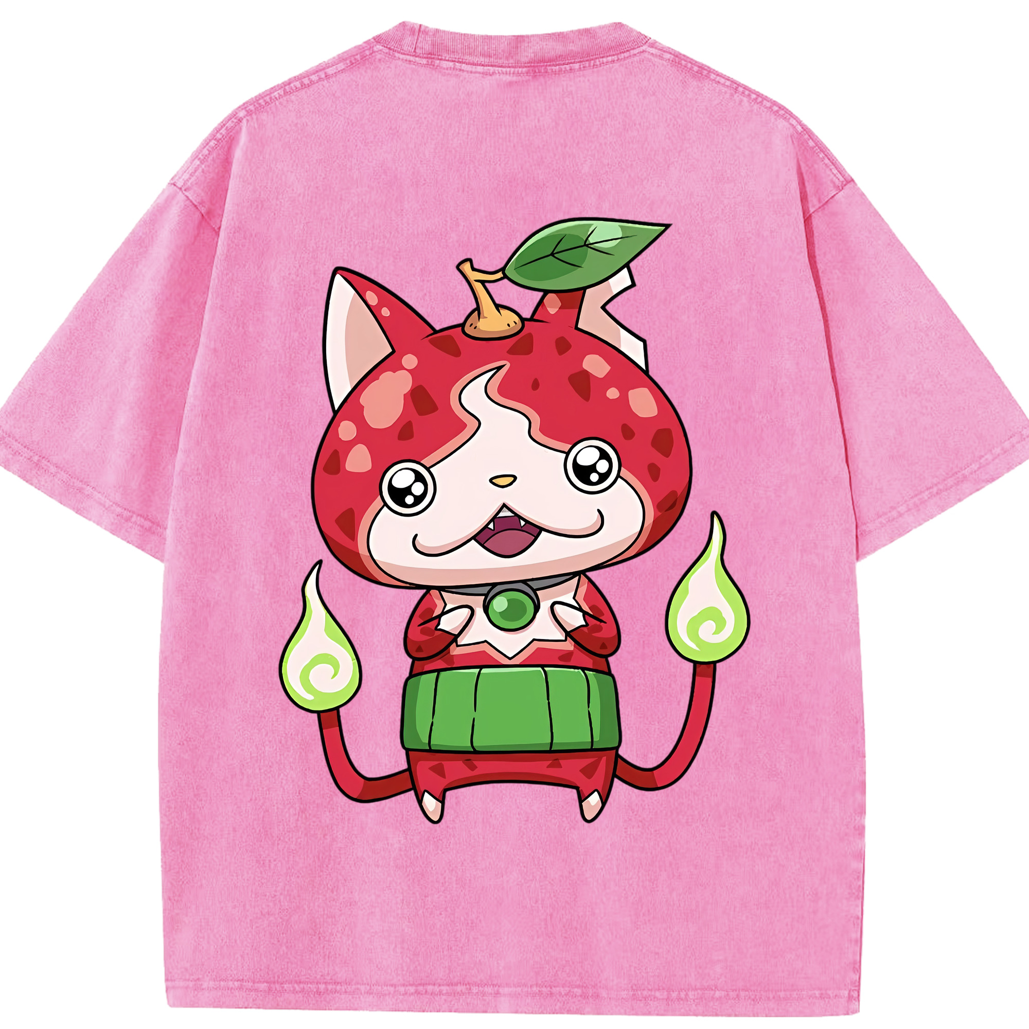 （画像用） 妖怪ウォッチ Yo-kai Watch 綿100% ヴィンテージ風 半袖Tシャツ（背面プリント）